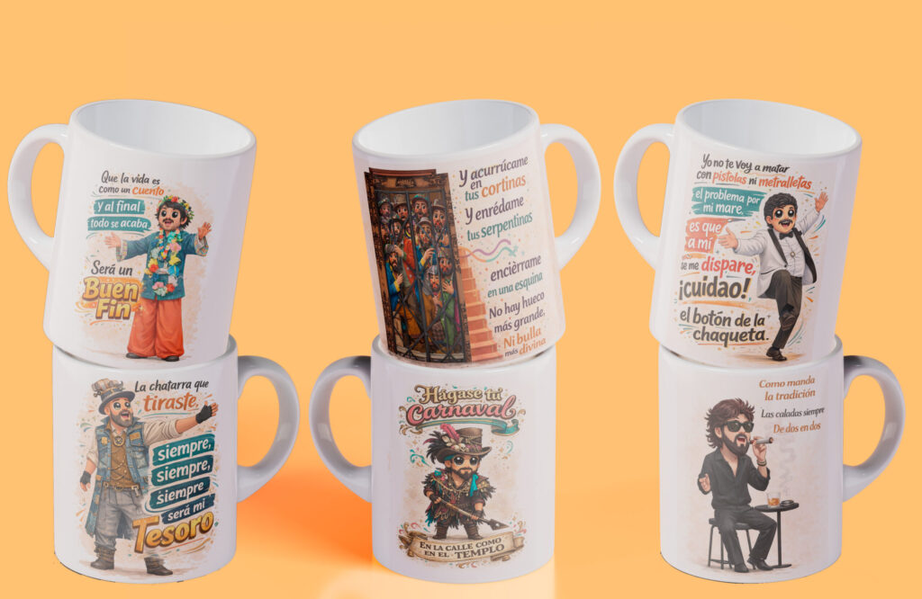 Pack 6 Tazas Carnaval 2025